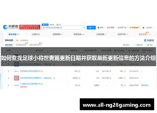如何查找足球小将世青篇更新日期并获取最新更新信息的方法介绍