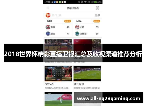 2018世界杯精彩直播卫视汇总及收视渠道推荐分析